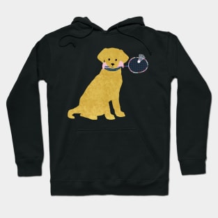 Preppy Golden Retriever Badminton Dog Hoodie